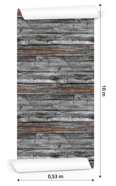 Tapeta Deski Drewniane Odcienie Szarości