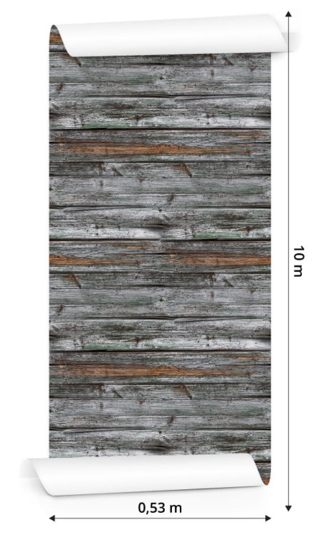 Tapeta Deski Drewniane Odcienie Szarości