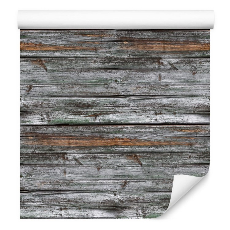Tapeta Deski Drewniane Odcienie Szarości