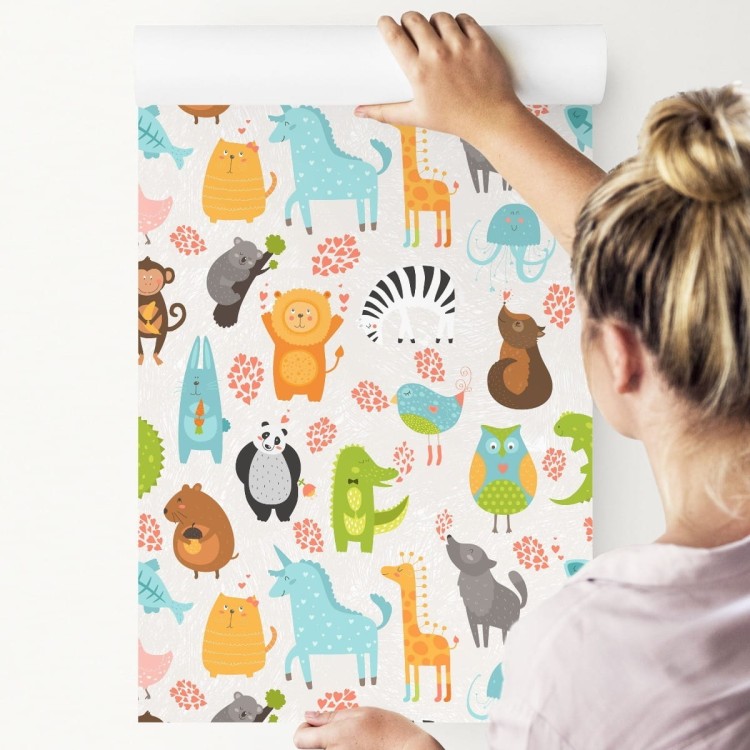 Tapeta Kolorowe Zwierzątka Jak Z Kreskówki