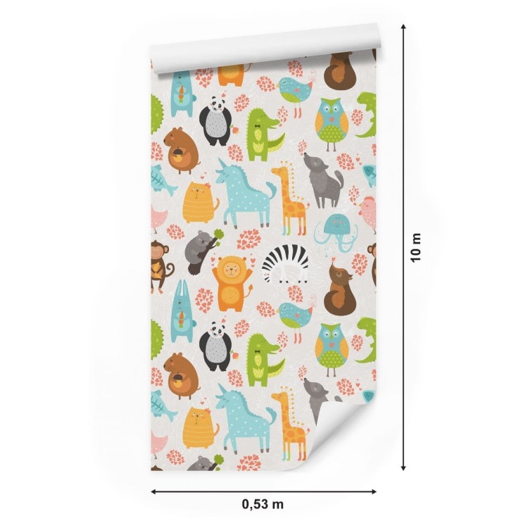 Tapeta Kolorowe Zwierzątka Jak Z Kreskówki