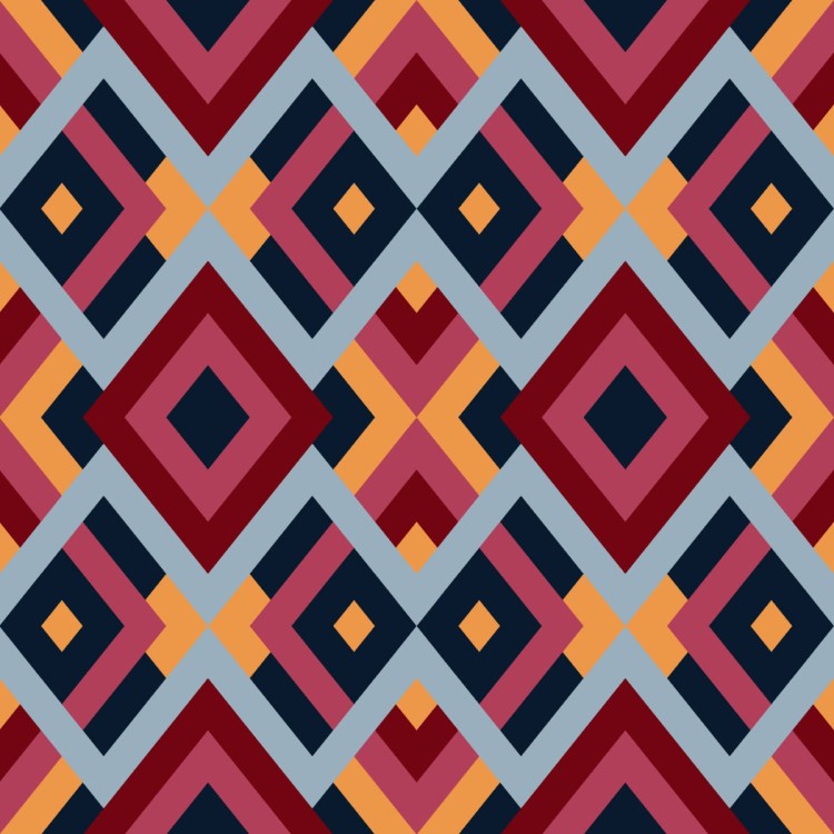 Tapeta Geometryczna - Kolorowe Romby