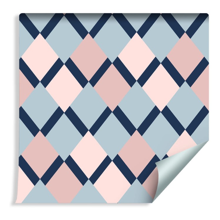 Tapeta Geometryczna - Kolorowe Romby
