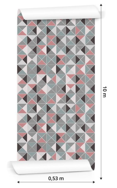 Tapeta Geometryczna - Kolorowe Romby