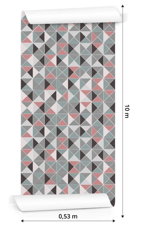 Tapeta Geometryczna - Kolorowe Romby