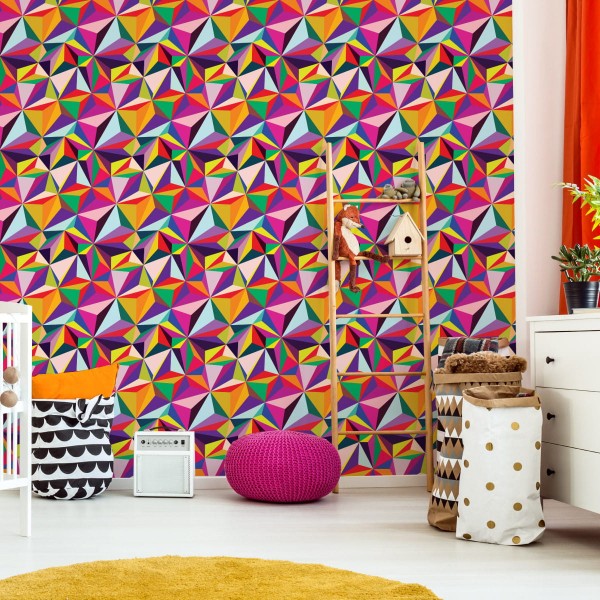 Tapeta Kolorowe Wzory Geometryczne