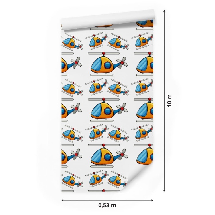 Tapeta Bajkowe Zabawkowe Helikoptery