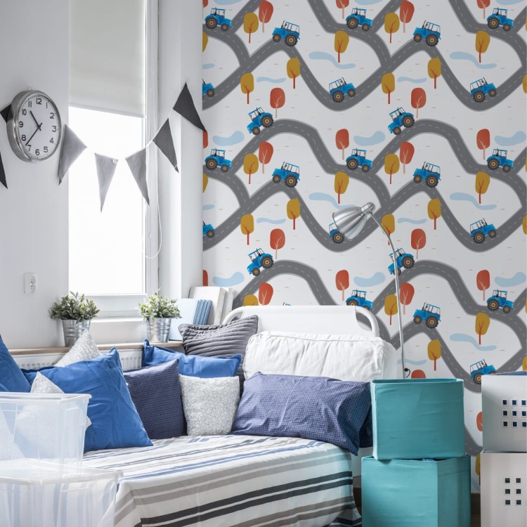 Tapeta Traktory Na Ulicy