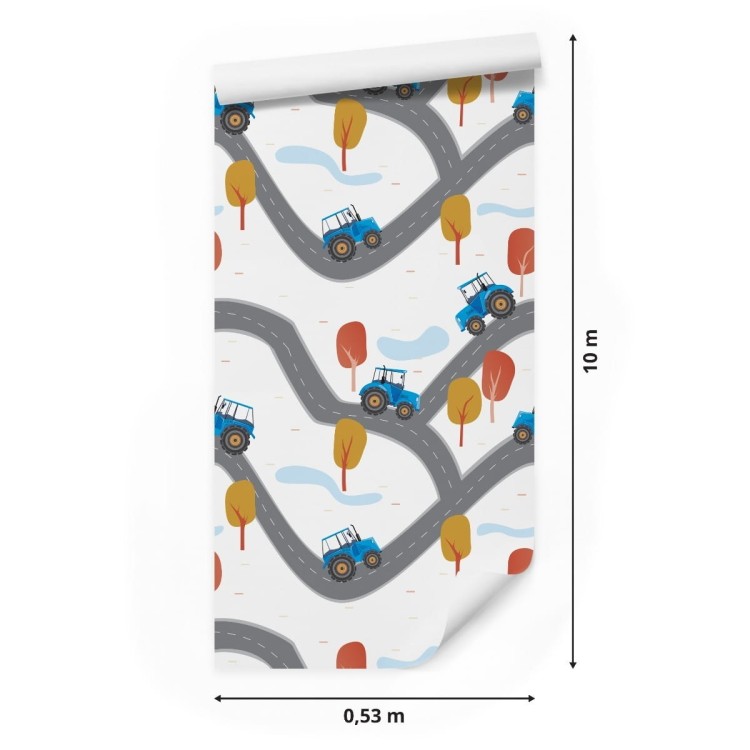 Tapeta Traktory Na Ulicy