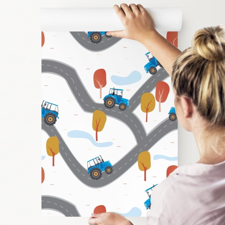 Tapeta Traktory Na Ulicy