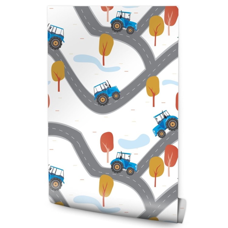 Tapeta Traktory Na Ulicy