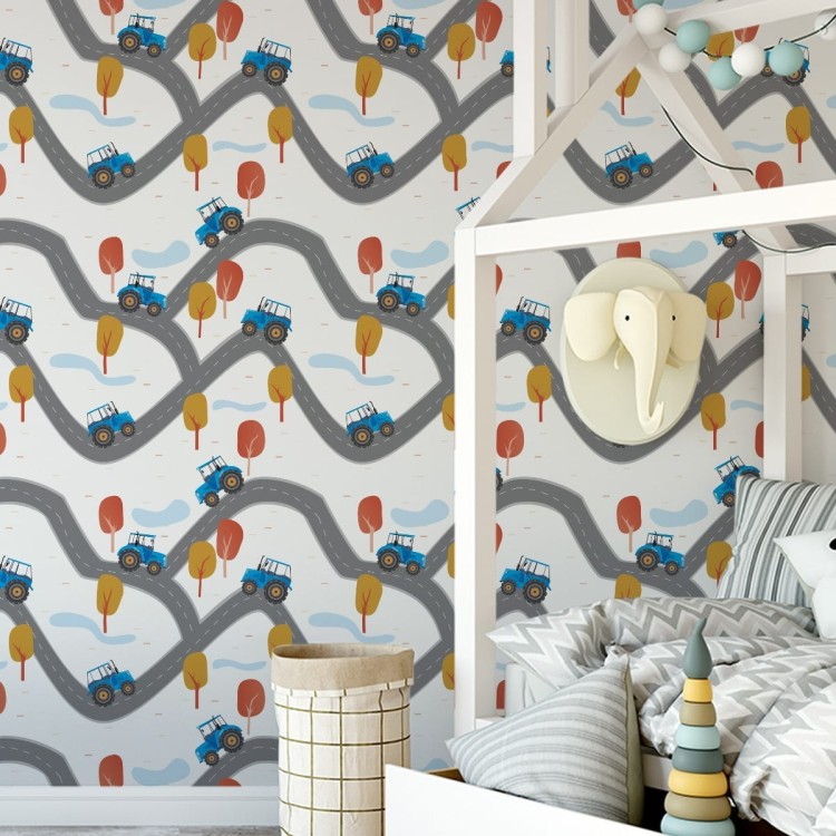 Tapeta Traktory Na Ulicy