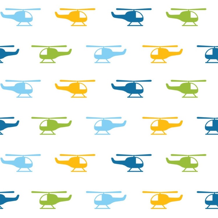 Tapeta Kolorowe Minimalistyczne Helikoptery