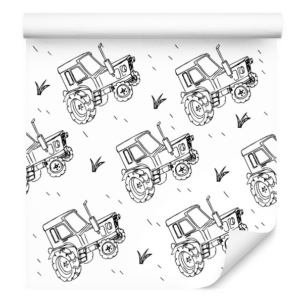 Tapeta Czarno-Białe Rysowane