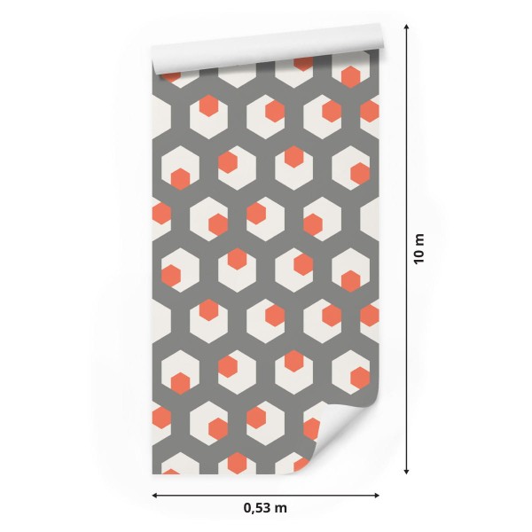 Tapeta Figury Geometryczne W Stylu Retro