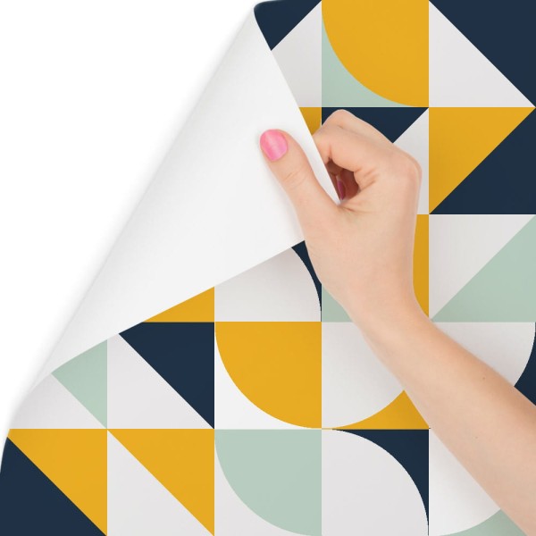 Tapeta Kolorowe Wzory W Stylu Retro