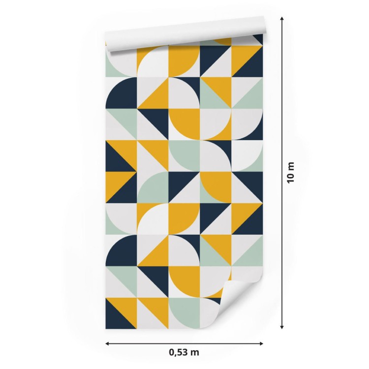 Tapeta Kolorowe Wzory W Stylu Retro