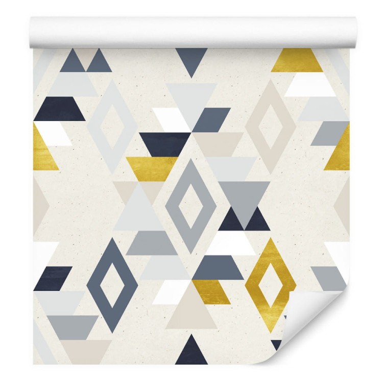 Tapeta Geometryczne Wzory Styl Retro