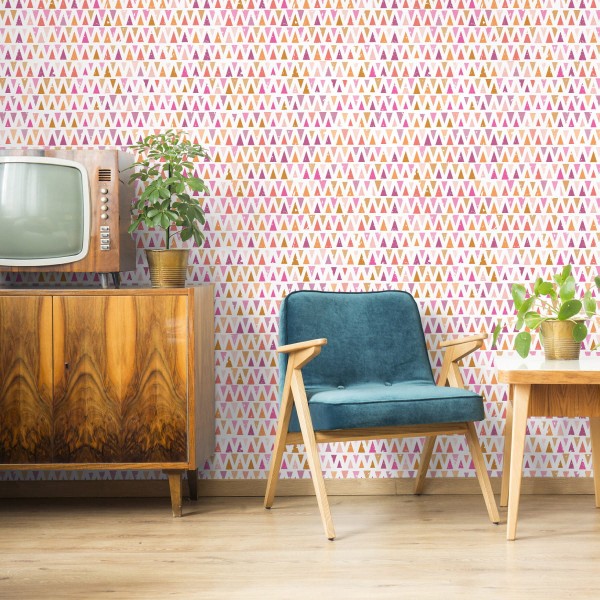 Tapeta Trójkąty W Stylu Retro