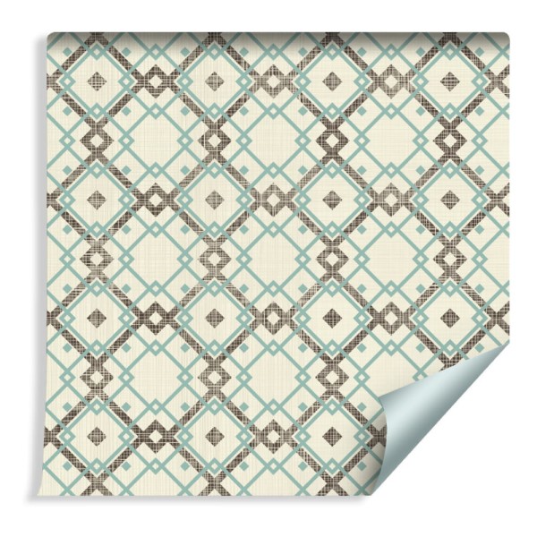 Tapeta Geometryczny Wzór W Stylu Retro
