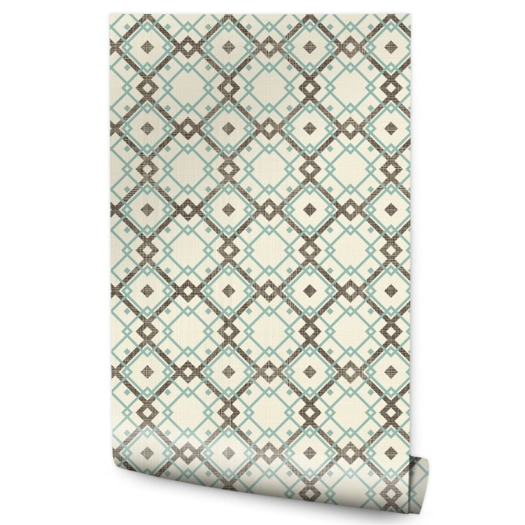 Tapeta Geometryczny Wzór W Stylu Retro