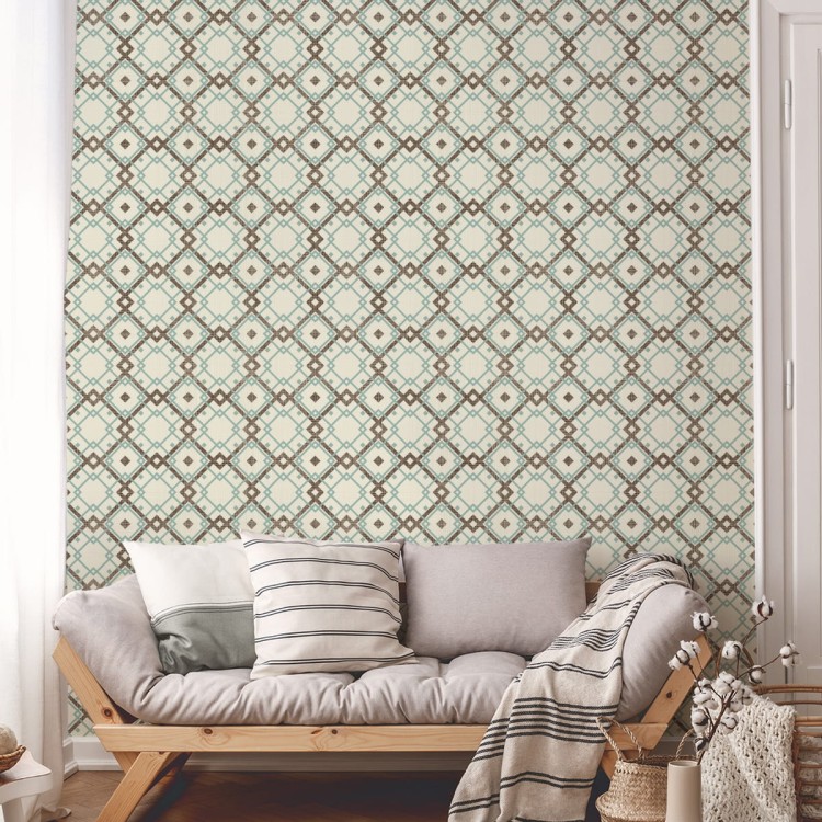 Tapeta Geometryczny Wzór W Stylu Retro