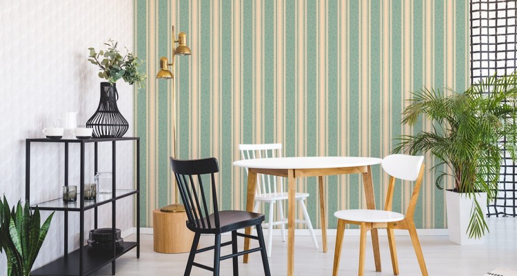 Tapeta Paski Retro I Ornamenty W Stylu Wschodnim