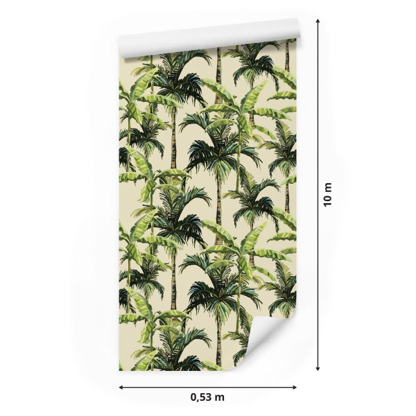 Tapeta Zieleń Palmy Liście Natura Przyroda Biuro