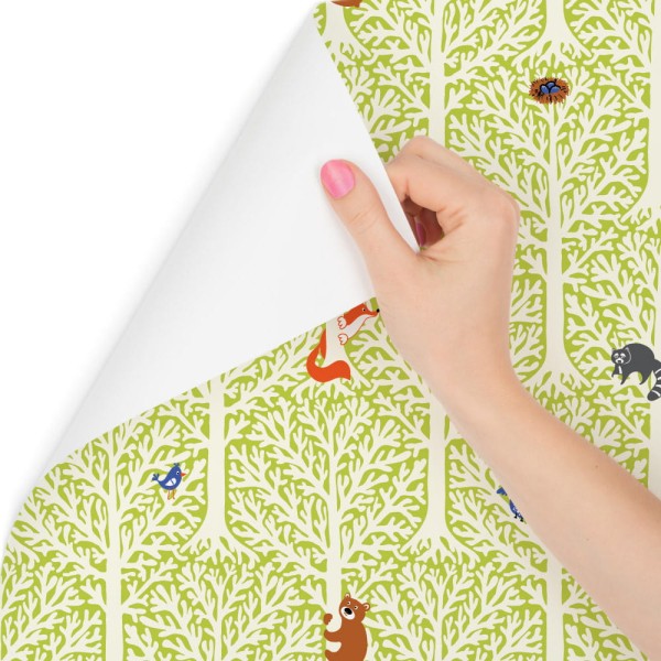 Tapeta W Drzewa Kolorowe Zwierzęta Pokój Dziecięcy