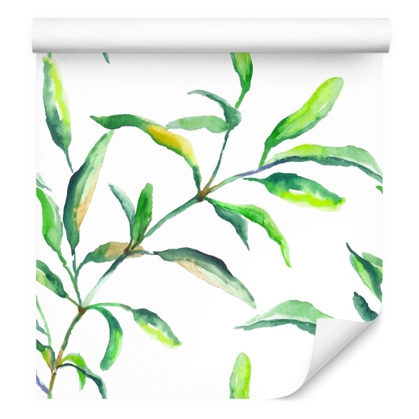 Tapeta Wiosenne Liście Akwarela