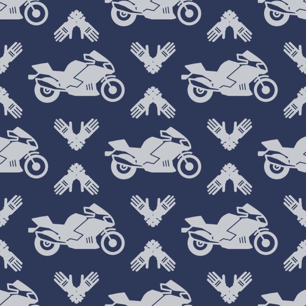 Tapeta Motocykle Z Nowoczesnymi Ornamentami