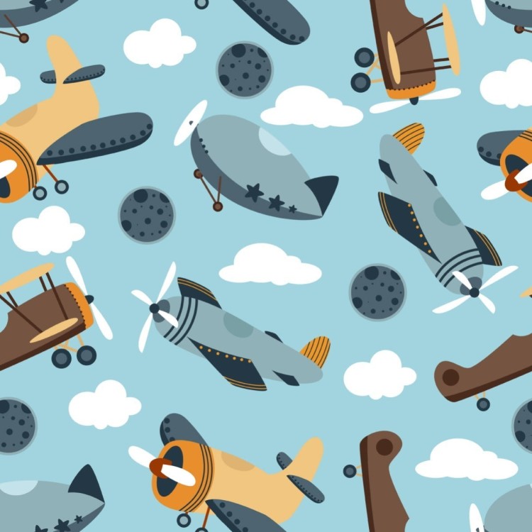 Tapeta Bajkowe Samoloty I Sterowce