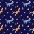 Tapeta Samoloty Retro Z Gwiazdkami