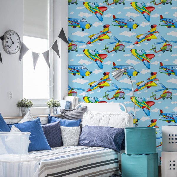 Tapeta Kolorowe Zabawkowe Samoloty