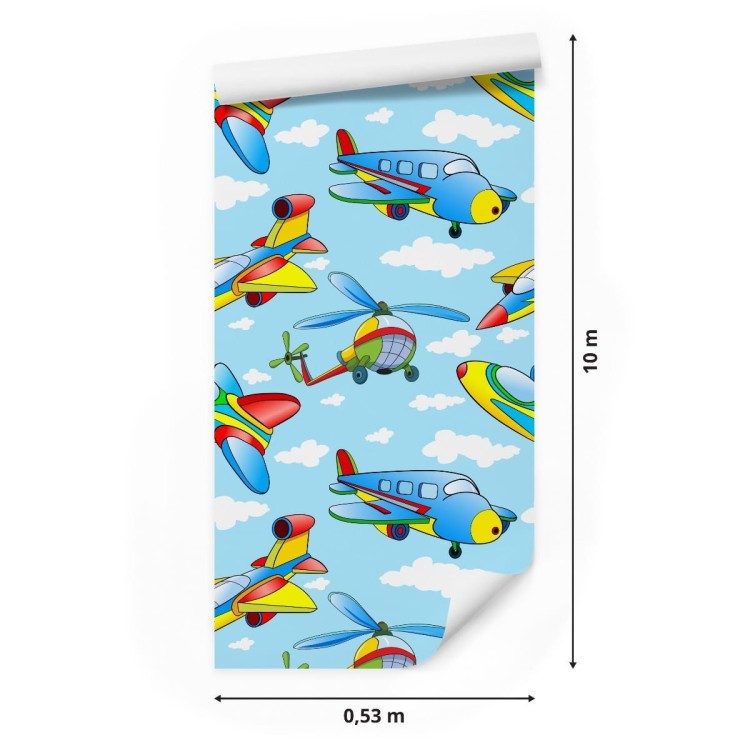 Tapeta Kolorowe Zabawkowe Samoloty