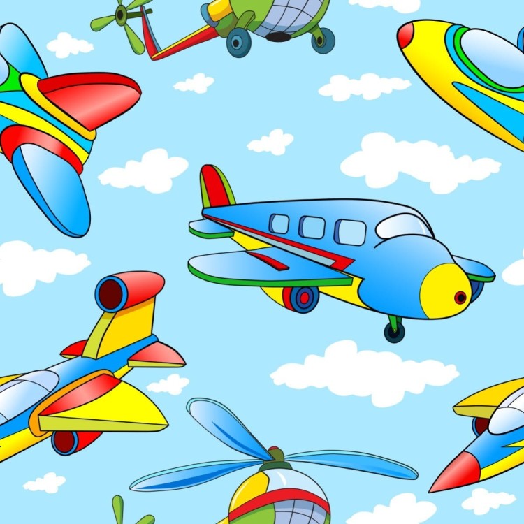 Tapeta Kolorowe Zabawkowe Samoloty