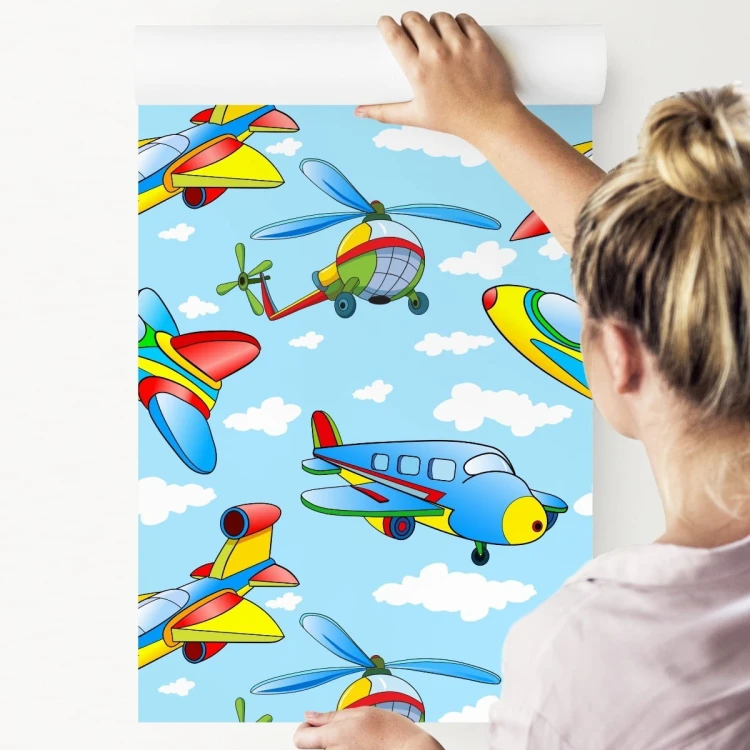 Tapeta Kolorowe Zabawkowe Samoloty