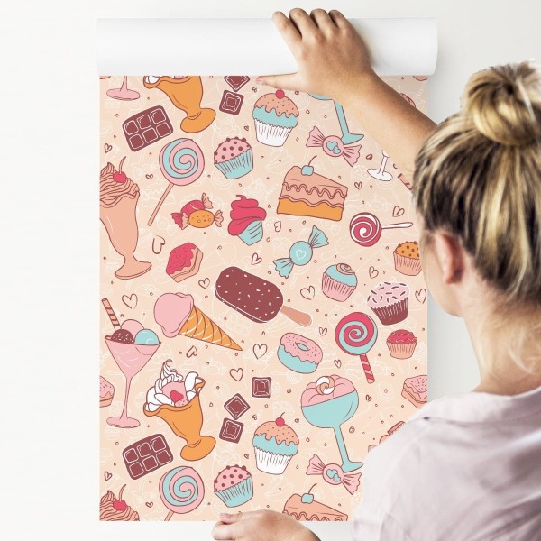 Tapeta Słodycze W Pastelowych Barwach