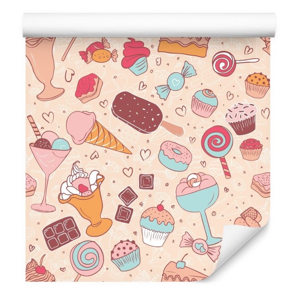 Tapeta Słodycze W Pastelowych Barwach