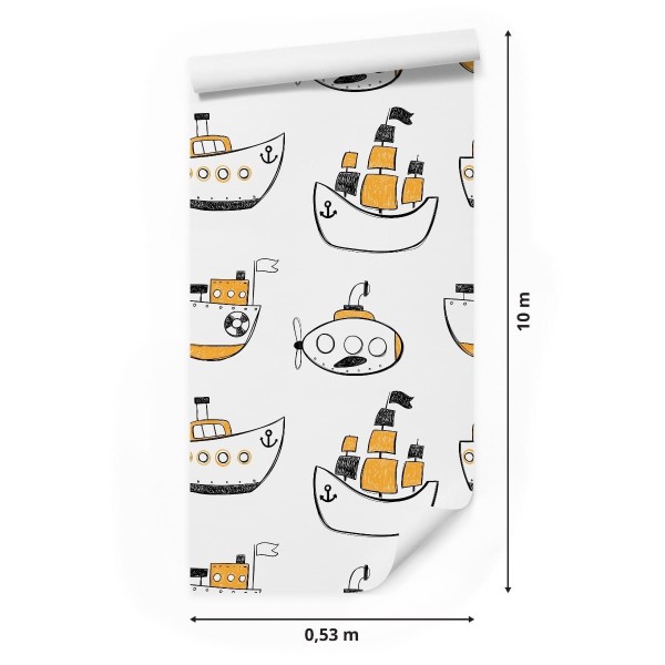 Tapeta Kolorowe Statki Różnych Rodzajów