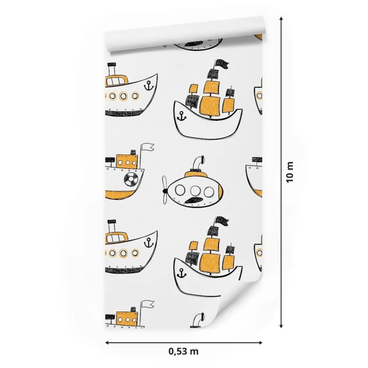 Tapeta Kolorowe Statki Różnych Rodzajów