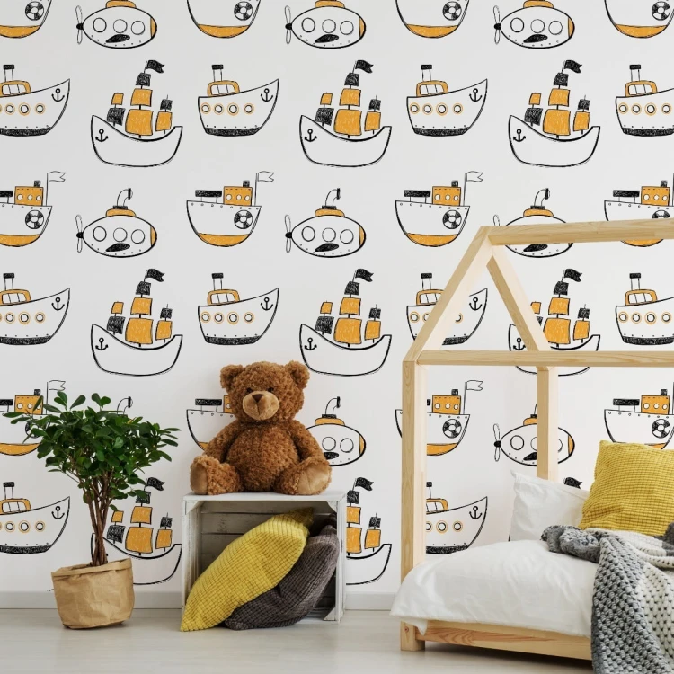 Tapeta Kolorowe Statki Różnych Rodzajów