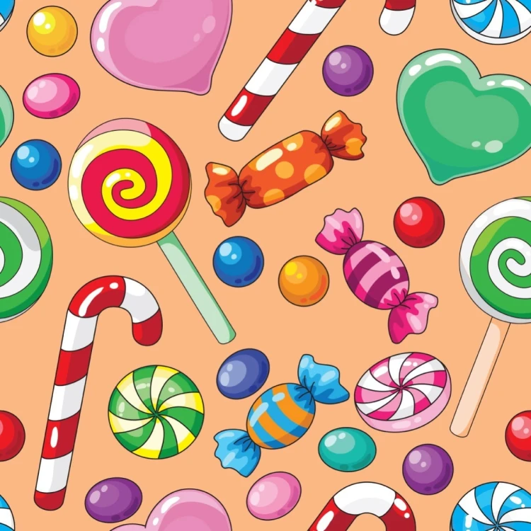 Tapeta Kolorowe Słodycze