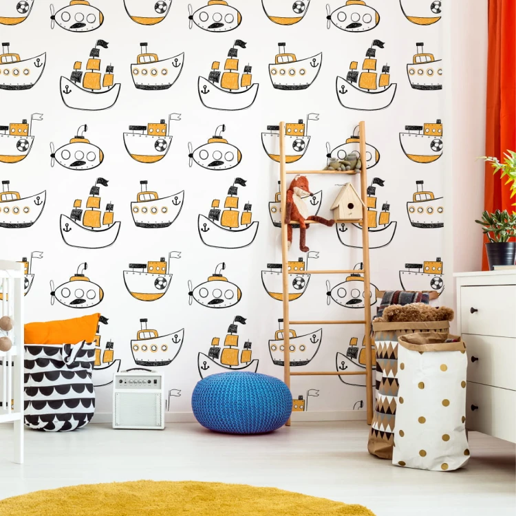 Tapeta Kolorowe Statki Różnych Rodzajów