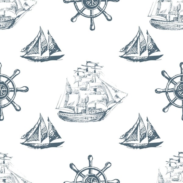 Tapeta Żaglowce W Stylu Vintage
