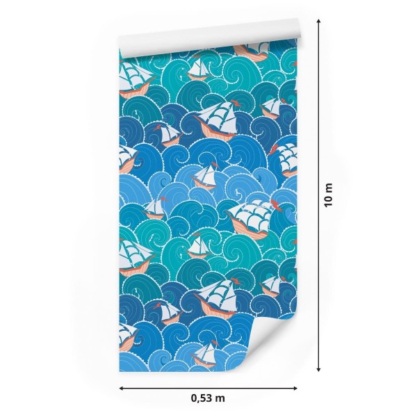 Tapeta Żaglówki Na Falach