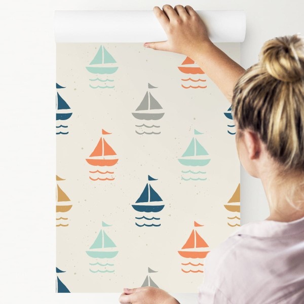 Tapeta Kolorowe Żaglówki