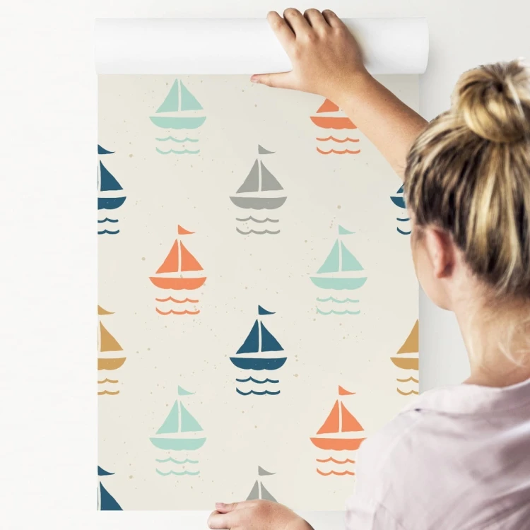 Tapeta Kolorowe Żaglówki