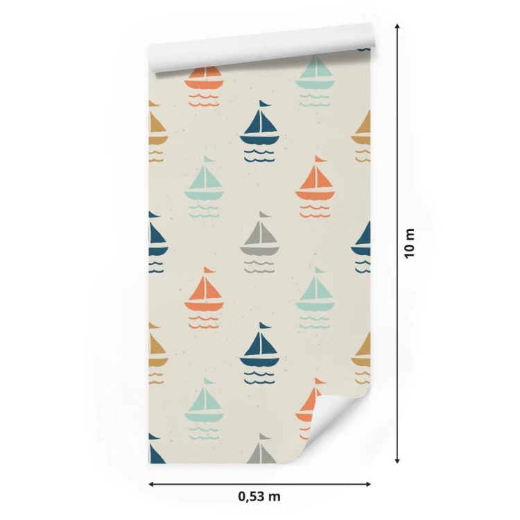 Tapeta Kolorowe Żaglówki