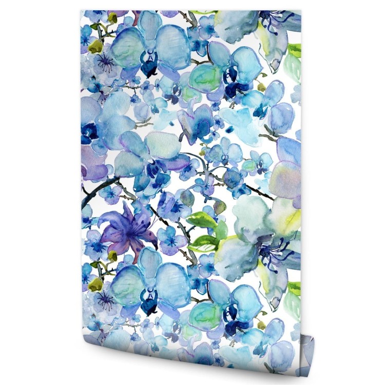 Tapeta Malowane Akwarelą Orchidee